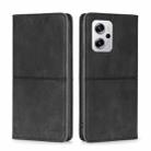 For Xiaomi Redmi Note 11T Pro 5G/Redmi Note 11T Pro+ 5G Cow Texture Magnetic Horizontal Flip Leather Phone Case(Black) - 1