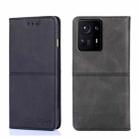 For Xiaomi Mix 4 Cow Texture Magnetic Horizontal Flip Leather Phone Case(Black) - 1