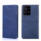 For Xiaomi Mix 4 Cow Texture Magnetic Horizontal Flip Leather Phone Case(Blue) - 1