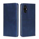 For Xiaomi Poco M4 5G Cow Texture Magnetic Horizontal Flip Leather Phone Case(Blue) - 1