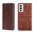 For OnePlus 9RT 5G Cow Texture Magnetic Horizontal Flip Leather Phone Case(Dark Brown) - 1