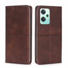 For OnePlus Nord CE 2 Lite 5G Cow Texture Magnetic Horizontal Flip Leather Phone Case(Dark Brown) - 1