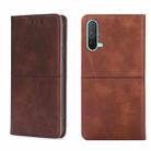 For OnePlus Nord CE 5G Cow Texture Magnetic Horizontal Flip Leather Phone Case(Dark Brown) - 1