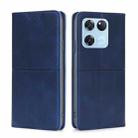 For OnePlus Ace Racing Cow Texture Magnetic Horizontal Flip Leather Phone Case(Blue) - 1
