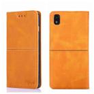 For ZTE Blade L210 Cow Texture Magnetic Horizontal Flip Leather Phone Case(Light Brown) - 1