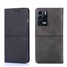 For ZTE Axon 30 Ultra Cow Texture Magnetic Horizontal Flip Leather Phone Case(Black) - 1