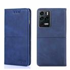 For ZTE Axon 30 Ultra Cow Texture Magnetic Horizontal Flip Leather Phone Case(Blue) - 1