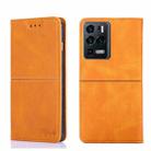 For ZTE Axon 30 Ultra Cow Texture Magnetic Horizontal Flip Leather Phone Case(Light Brown) - 1