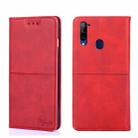 For ZTE Libero 5G Cow Texture Magnetic Horizontal Flip Leather Phone Case(Red) - 1