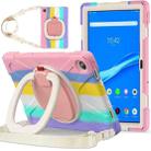 For Lenovo Tab M10 Plus 10.6 3rd Gen 2022 Silicone + PC Protective Tablet Case(Colorful Pink) - 1