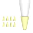 8 PCS / Set Universal Wearable Stylus Nib Cover For Apple Pencil 1 / 2(Yellow) - 1