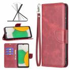 For Samsung Galaxy A03 Core Retro Lambskin Texture Leather Phone Case(Red) - 1