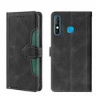 For Infinix Hot 8 / Hot 8 Lite X650 X650B Skin Feel Magnetic Buckle Leather Phone Case(Black) - 1