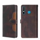 For Infinix Hot 8 / Hot 8 Lite X650 X650B Skin Feel Magnetic Buckle Leather Phone Case(Brown) - 1