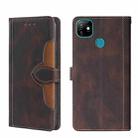 For Itel Vision 1 Skin Feel Straw Hat Magnetic Buckle Leather Phone Case(Brown) - 1