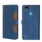 For Tecno Pop 2 / Pop 2 F / Pop 2 Pro Skin Feel Straw Hat Magnetic Buckle Leather Phone Case(Blue) - 1