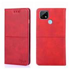 For TCL C21 Cow Texture Magnetic Horizontal Flip Leather Phone Case(Red) - 1