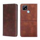 For TCL C21 Cow Texture Magnetic Horizontal Flip Leather Phone Case(Dark Brown) - 1