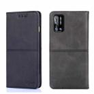 For Doogee N40 Pro Cow Texture Magnetic Horizontal Flip Leather Phone Case(Black) - 1