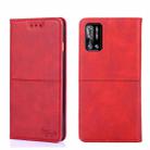 For Doogee N40 Pro Cow Texture Magnetic Horizontal Flip Leather Phone Case(Red) - 1