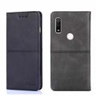 For Fujitsu Arrows We F-51B Cow Texture Magnetic Horizontal Flip Leather Phone Case(Black) - 1