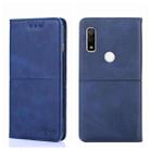 For Fujitsu Arrows We F-51B Cow Texture Magnetic Horizontal Flip Leather Phone Case(Blue) - 1