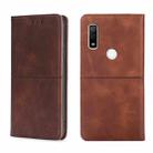 For Fujitsu Arrows We F-51B Cow Texture Magnetic Horizontal Flip Leather Phone Case(Dark Brown) - 1