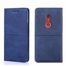 For Fujitsu Arrow Be4 Plus F-41B Cow Texture Magnetic Horizontal Flip Leather Phone Case(Blue) - 1