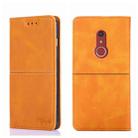 For Fujitsu Arrow Be4 Plus F-41B Cow Texture Magnetic Horizontal Flip Leather Phone Case(Light Brown) - 1