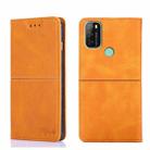 For Blackview A70 Cow Texture Magnetic Horizontal Flip Leather Phone Case(Light Brown) - 1