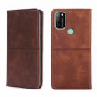 For Blackview A70 Cow Texture Magnetic Horizontal Flip Leather Phone Case(Dark Brown) - 1