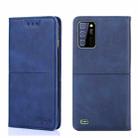 For Oukitel C25 Cow Texture Magnetic Horizontal Flip Leather Phone Case(Blue) - 1