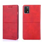 For UMIDIGI A11 Cow Texture Magnetic Horizontal Flip Leather Phone Case(Red) - 1