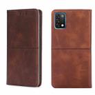 For UMIDIGI A11 Cow Texture Magnetic Horizontal Flip Leather Phone Case(Dark Brown) - 1