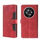 For Honor Magic3 Pro Skin Feel Magnetic Buckle Leather Phone Case(Red) - 1