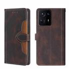 For Xiaomi Mix 4 Skin Feel Magnetic Buckle Leather Phone Case(Brown) - 1