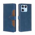 For OnePlus Ace Racing Skin Feel Magnetic Buckle Leather Phone Case(Blue) - 1