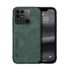 For Xiaomi Redmi 10C Skin Feel Magnetic Leather Back Phone Case(Green) - 1