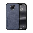 For Xiaomi Redmi K30 Pro Skin Feel Magnetic Leather Back Phone Case(Blue) - 1