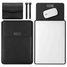 4 in 1 Lightweight and Portable Leather Computer Bag, Size:15.4/15.6/16.1 inches(Black) - 1