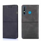 For Infinix Hot 8/Hot 8 Lite/Tecon Camon 12 Cow Texture Magnetic Horizontal Flip Leather Phone Case(Black) - 1