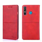For Infinix Hot 8/Hot 8 Lite/Tecon Camon 12 Cow Texture Magnetic Horizontal Flip Leather Phone Case(Red) - 1