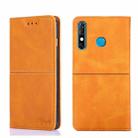 For Infinix Hot 8/Hot 8 Lite/Tecon Camon 12 Cow Texture Magnetic Horizontal Flip Leather Phone Case(Light Brown) - 1
