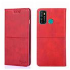 For Infinix Hot 9/Note 7 Lite X655C Cow Texture Magnetic Horizontal Flip Leather Phone Case(Red) - 1