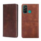 For Infinix Hot 9/Note 7 Lite X655C Cow Texture Magnetic Horizontal Flip Leather Phone Case(Dark Brown) - 1