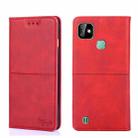 For Infinix Smart HD 2021 X612 Cow Texture Magnetic Horizontal Flip Leather Phone Case(Red) - 1