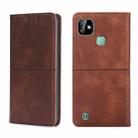 For Infinix Smart HD 2021 X612 Cow Texture Magnetic Horizontal Flip Leather Phone Case(Dark Brown) - 1