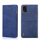 For Itel A48 Cow Texture Magnetic Horizontal Flip Leather Phone Case(Blue) - 1