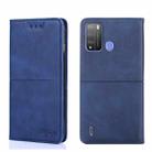 For Itel Vision 1 Pro Cow Texture Magnetic Horizontal Flip Leather Phone Case(Blue) - 1