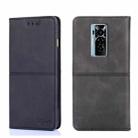 For Tecno Phantom X Cow Texture Magnetic Horizontal Flip Leather Phone Case(Black) - 1